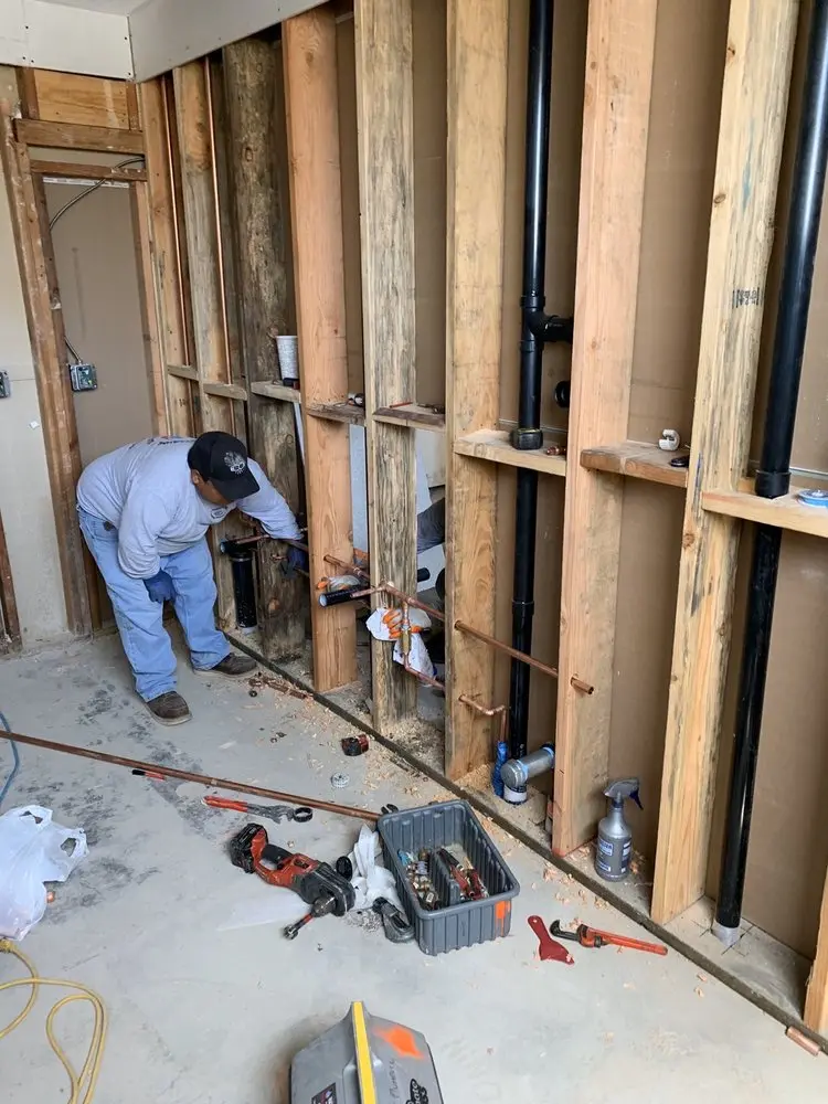 Commercial rough-in plumbing for Gas Line Repair in Pleasant Valley
